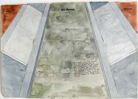 Terry Allen, Study for 'Two Mirrors', 1993
mixed media on paper, 21 x 15 in. (53.3 x 38.1 cm)
TAL-030