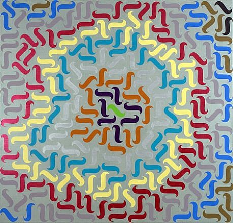 Christopher French, Tracing a Path Back to My Green Island, 2008
Acrylic on linen mounted on panel, 41 1/2 x 43 1/2 in. (105.4 x 110.5 cm)
CFR-038