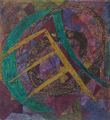 Jim Martin, EUD, 2012
Acrylic, copper leaf, patina on paper mounted to canvas, 33 x 30 in. (83.8 x 76.2 cm)
JMA-063