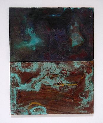 Jim Martin, SPM-005, 2009
Acrylic, copper leaf and patina on masonite, 7 x 5 1/2 in. (17.8 x 14 cm)
JMA-011