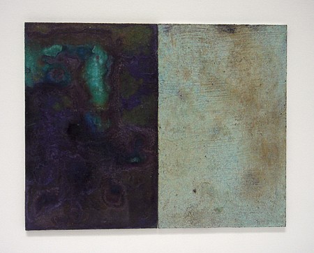 Jim Martin, SPM-006, 2009
Acrylic, copper leaf and patina on masonite, 5 1/2 x 7 in. (14 x 17.8 cm)
JMA-014