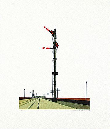 William Steiger, Semaphore I, 2003
Etching and Aquatint on Rives BFK paper, 21 1/2 x 18 1/2 in. (54.6 x 47 cm)
15/30
WST-010