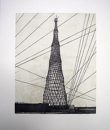 William Steiger, Transmission Tower, 1995
color lithograph, editon of 30, 27 x 22 1/2 in. (68.6 x 57.2 cm)
Edition 24 of 30
WST-003