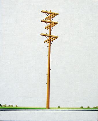 William Steiger, Telephone Pole No. 2, 2006
Oil on linen, 10 x 8 in. (25.4 x 20.3 cm)
WST-032