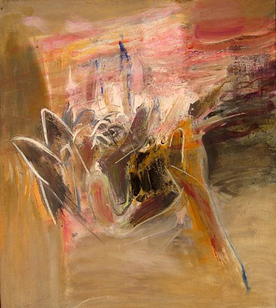 Richard Stout, Nest, 1958
Acrylic on canvas, 43 x 39 in. (109.2 x 99.1 cm)
RST-038