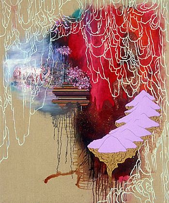 Jackie Tileston, Trade Routes, 2006
Mixed media on linen, 72 x 60 in. (182.9 x 152.4 cm)
JTI-041