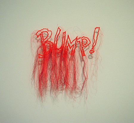 Rebecca Carter, Untitled (BUMP!), 2015
Cotton and polyester thread, 13 x 13 x 2 in. (33 cm)
RCA-001