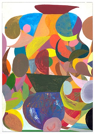 Matt Rich, Crimson Cap, 2015
Gouache on paper, 10 1/4 x 7 in.
MRI-030