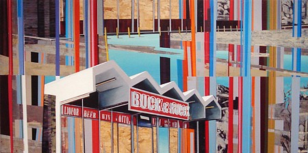 Kim Cadmus Owens, Buck & Ruck, 2014-2015
Oil and acrylic on oriented strand board, 48 x 96 in.
KOW-040