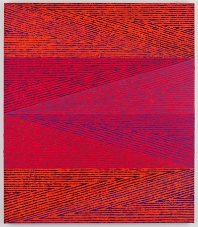 Todd Chilton, Orange and Violet Triangles, 2015
Oil on linen over panel, 30 x 26 in.
TOC-003