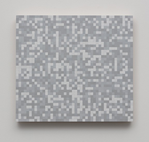 Douglas Leon Cartmel, WHITE NOISE #13, 2016
Oil on wood panel, 15 x 16 1/2 in.
DCA-014