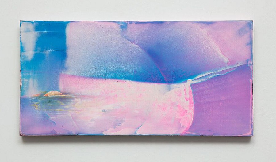 Michelle Mackey, Open System, 2017
vinyl paint and urethane on panel, 11 x 22 in.
MMA-026