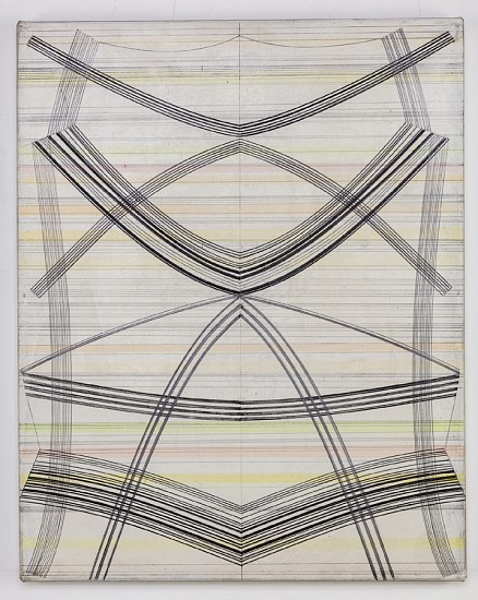 Michael Young, Updraft XII, 2016-17
Graphite and Acrylic on Panel, 16 x 12 3/4 in.
MYO- 006