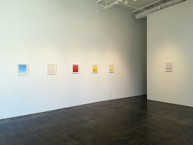 PAPER SKIES: New Oil on Paper Paintings by Eric Cruikshank - Installation View