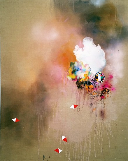 Jackie Tileston, Reckless Blooming, 2018
Oil , enamel, pigment, spray paint on linen, fabric, 60 x 48 in.
JTI-068