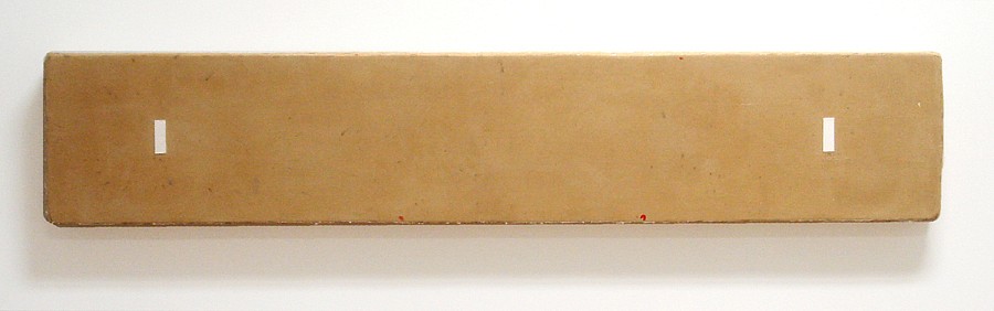 Otis Jones, Long Ochre Rectangle with Two White Rectangles Far Apart, 2011
Mixed media on canvas, 16 x 84 x 4 in.
OJO-121