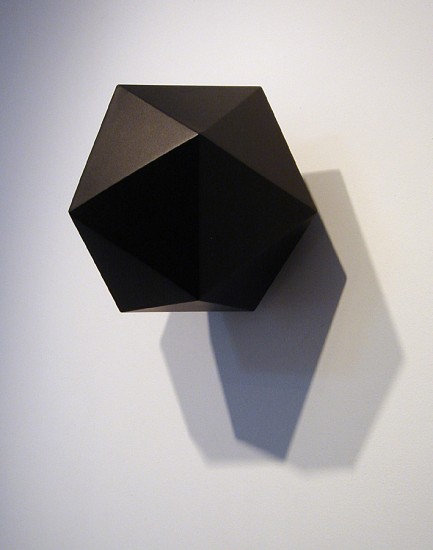 Garland  Fielder, Icosahedron, 2009
Enamel Paint on wood, 12 x 12 x 12 in.
GFI-021