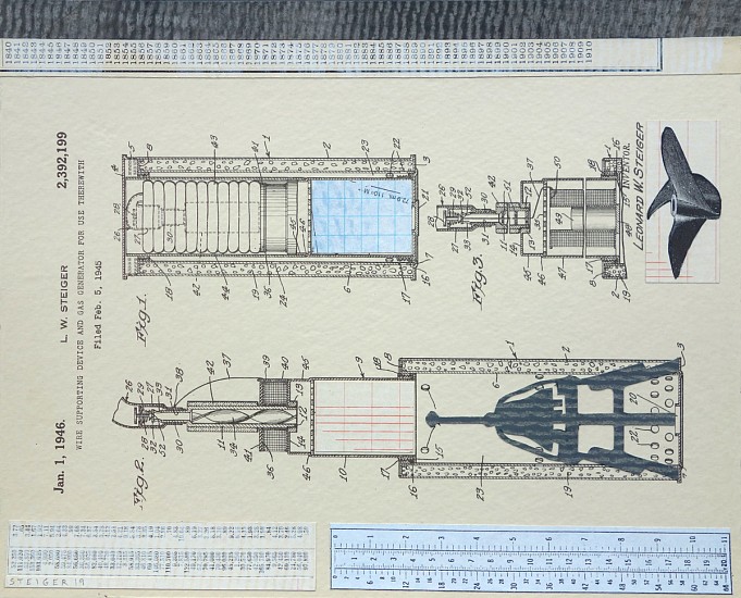 William Steiger, Inventor, 2019
collage of found and cut paper, gouache, glue, 8 x 10 in.
WST-071