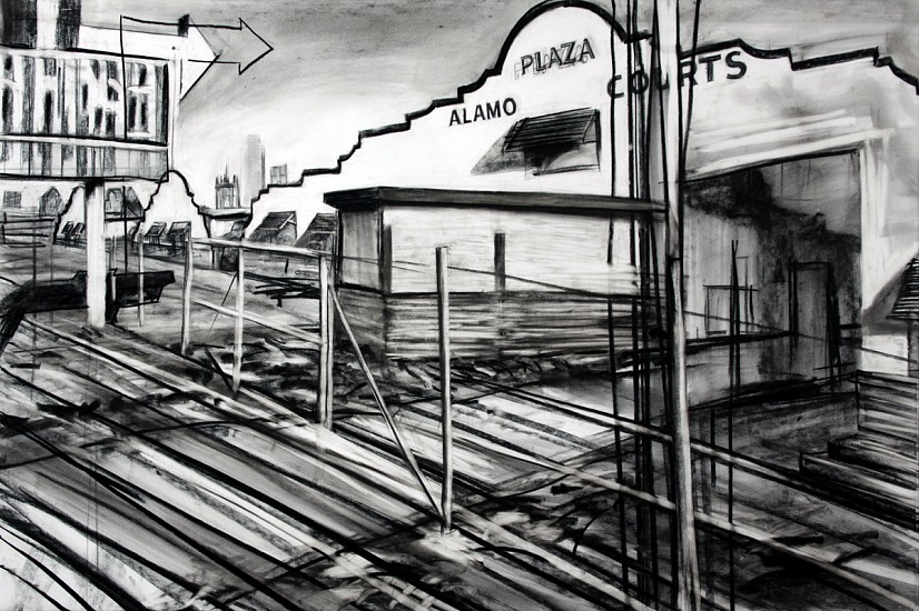 Kim Cadmus Owens, Alamo, 2009
Charcoal on paper, 24 x 36 in. (61 x 91.4 cm)
KOW-017