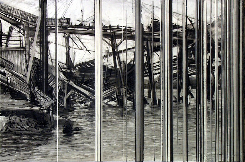 Kim Cadmus Owens, Infra Structure 1, 2004
Charcoal on paper, 24 x 36 in.
KOW-095