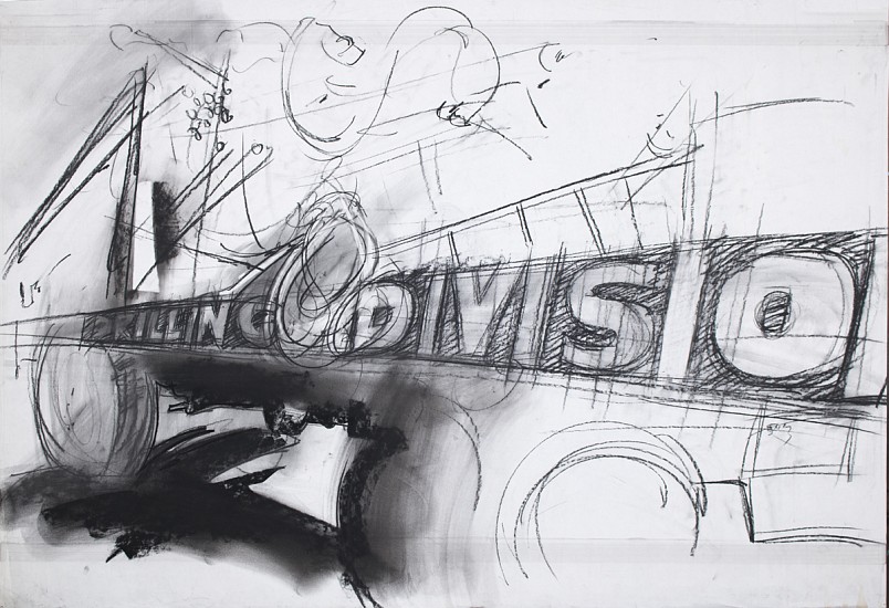 Kim Cadmus Owens, Drilling Division, 2006
Charcoal on paper, 24 x 36 in.
KOW-096