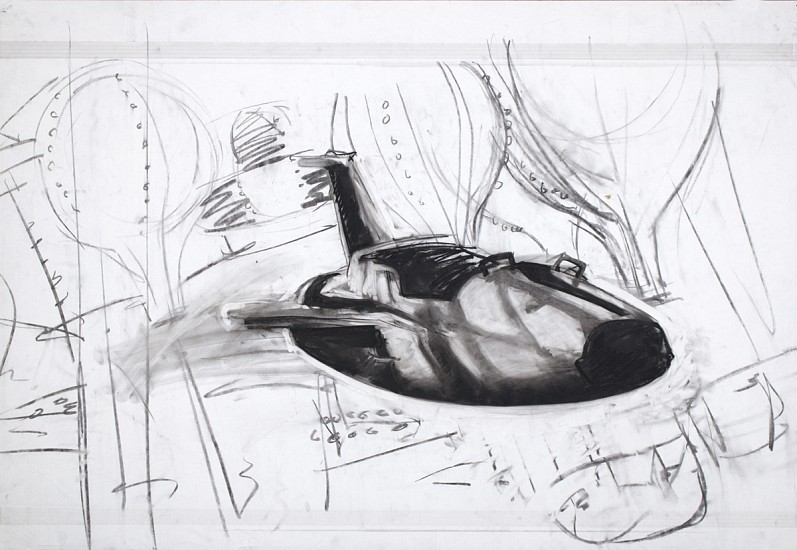 Kim Cadmus Owens, X and Y 2, 2001
Charcoal on paper, 24 x 36 in.
KOW-101