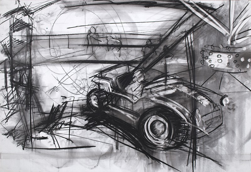 Kim Cadmus Owens, Ride 2, 2001
Charcoal on paper, 24 x 36 in.
KOW-102