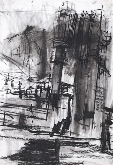 Kim Cadmus Owens, Refinery 2, 1999
Charcoal on paper, 36 x 24 in.
KOW-117
