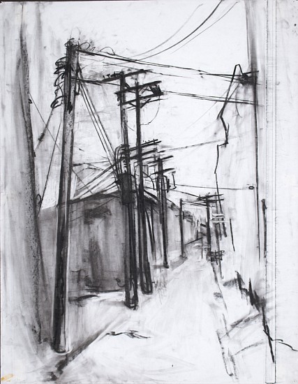 Kim Cadmus Owens, Power Lines 1, 1999
Charcoal on paper, 36 x 24 in.
KOW-120