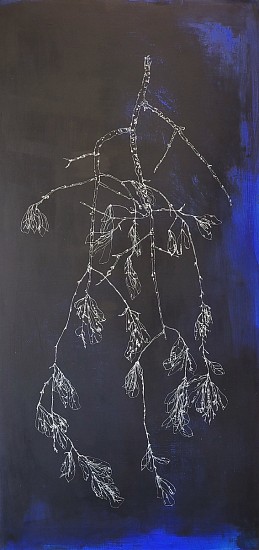 John Adelman, Tree Limb, 2023
Gel ink and acrylic on canvas, 49 x 24 1/2 in.
JAD-177