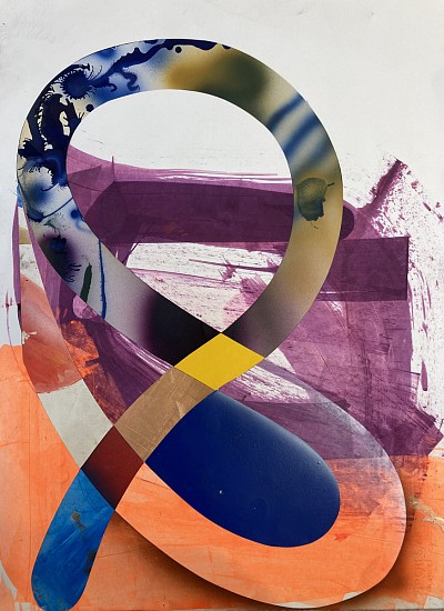 Matt Rich, Purple and Orange Ampersand, 2023
Acrylic and acryla gouache on cut paper, 30 x 22 in.
MRI-043