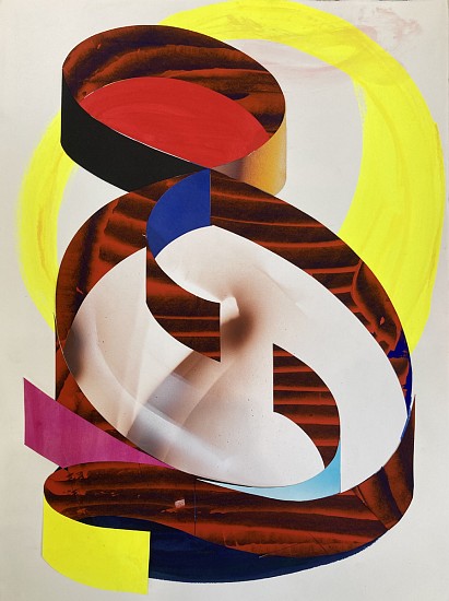 Matt Rich, Yellow and Blue Ampersand, 2023
Acrylic and acryla gouache and colored pencil on cut paper, 30 x 22 in.
MRI-046