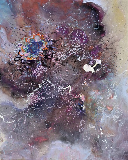 Jackie Tileston, Cosmic Sherpa, 2024
oil and marker on linen, 30 x 24 in.
JTI-091